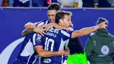 Festejo del gol / @Rayados