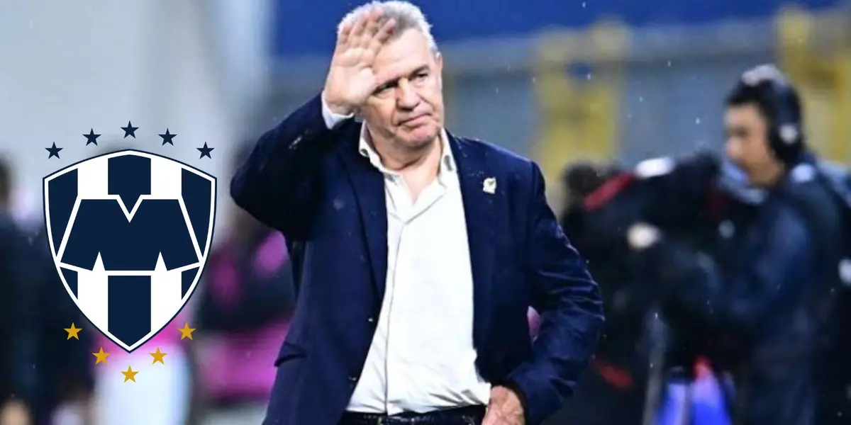 Aguirre y escudo de Rayados/FOTO: Récord