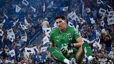 Andrade y afición de Rayados/FOTO: ABC Noticias