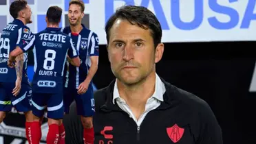 Belat San José y jugadores de Rayados/FOTO: Milenio