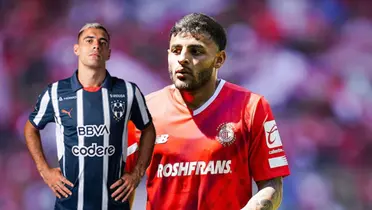 Berte con Rayados y Vega/FOTO: MExsport