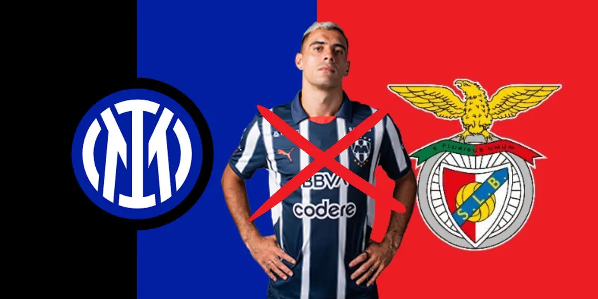 Berterame con escudos del Inter y de Benfica/FOTO: X Benfica