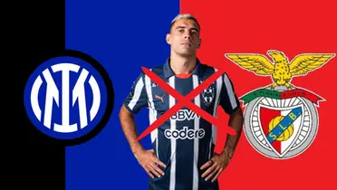 Berterame con escudos del Inter y de Benfica/FOTO: X Benfica