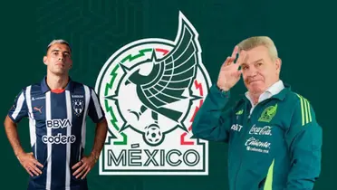 Berterame y el Vasco con la selección/FOTO: Rayados