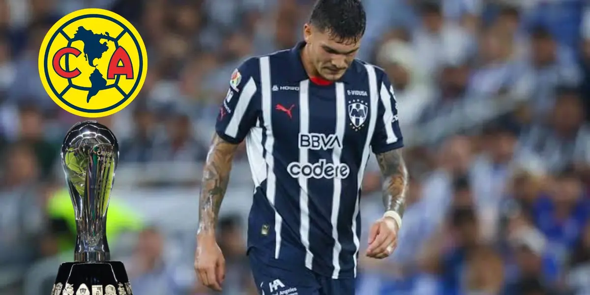 Brandon con el escudo de América y la copa/FOTO: Fútbol Total