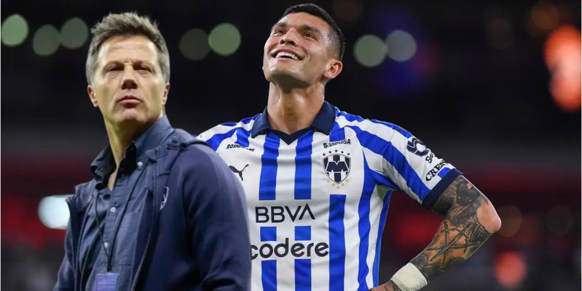 Brandon con Rayados y Tato/FOTO: Fútbol Total