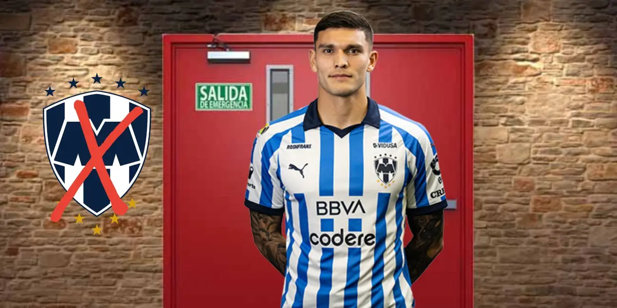 Brandon en la puertas de salida/FOTO: Rayados