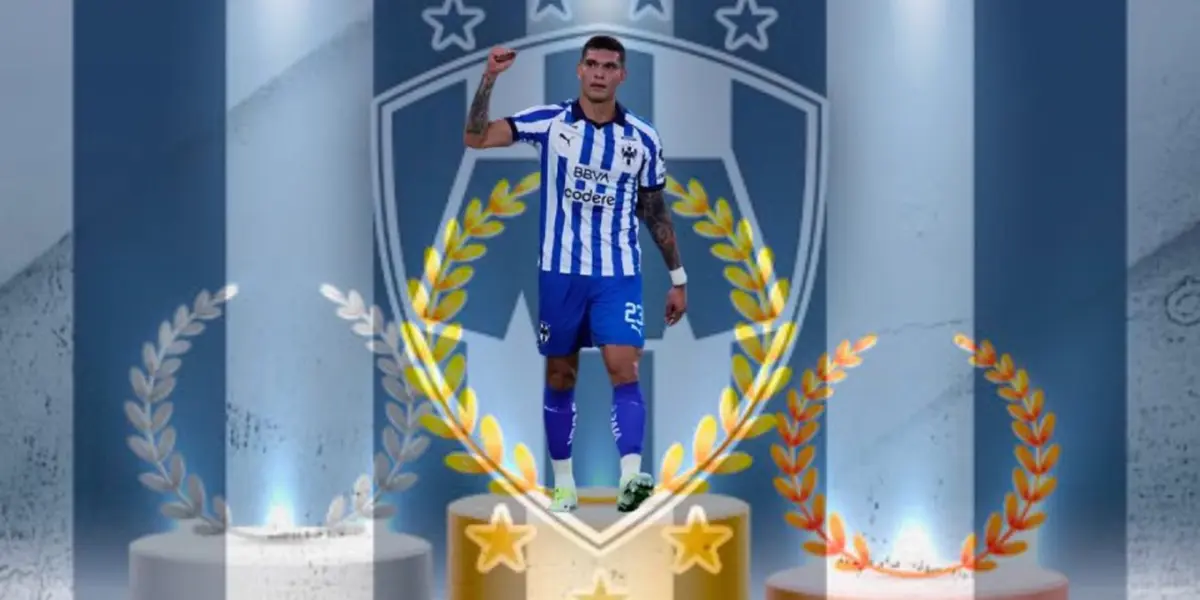 Brandon Vázquez cayó con el pie derecho en los Rayados de Monterrey