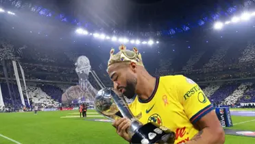 Búfalo con la Copa y afición de Rayados/FOTO: Bolavip