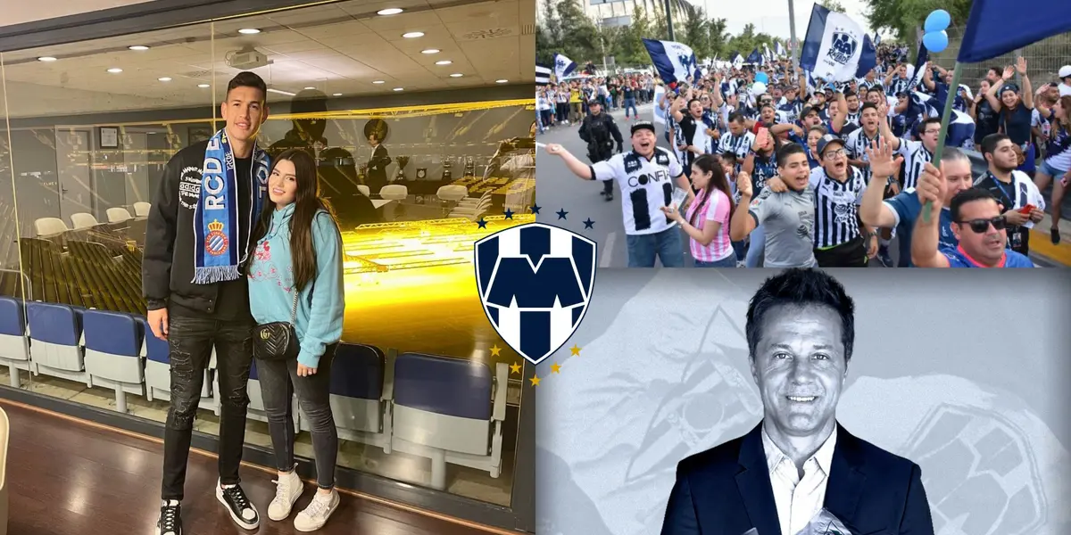 Cachorro Montes fue presentado con el Espanyol de Barcelona y dejó un mensajito para los Rayados