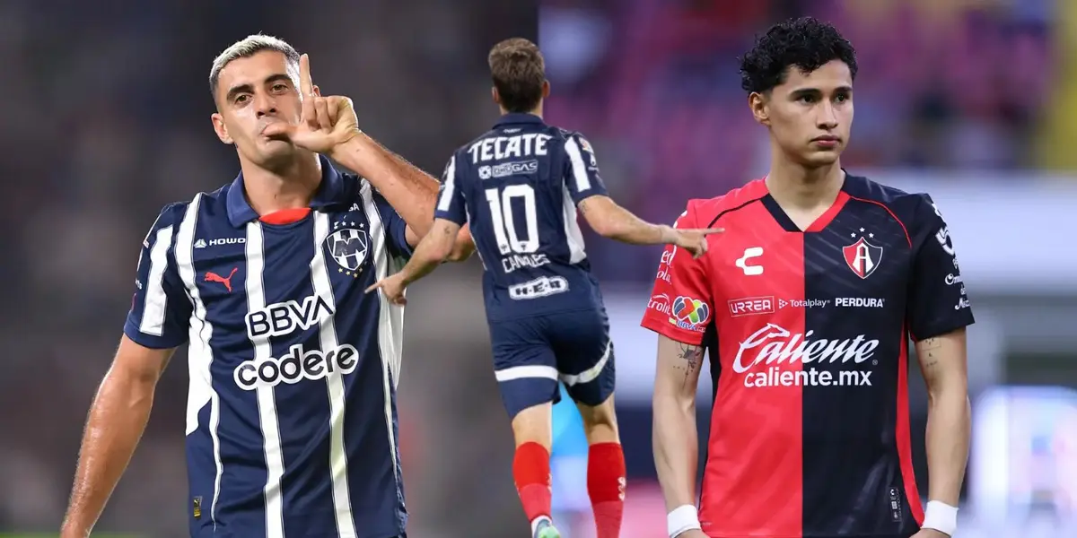 Canales y Berte con jugador de Atlas/FOTO: Goal