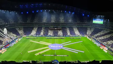 Cancha del BBVA previo al inicio del juego / @Rayados