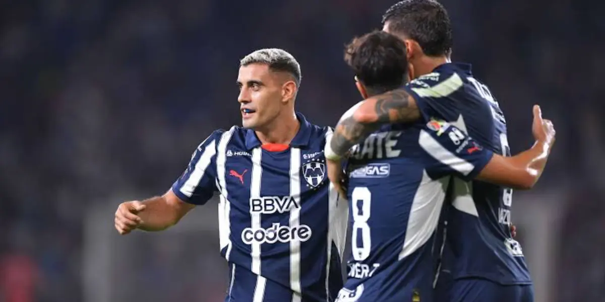 Celebración de gol de Rayados - Foto: Getty