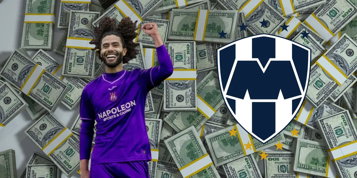 Chino con el Anderlecht y Rayados/FOTO: TNT Sports