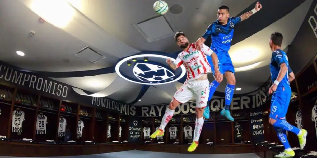 Con gol del capitán Sebastián Vegas, los Rayados de Monterrey se van al medio tiempo ganándole al Necaxa