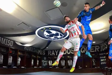 Con gol del capitán Sebastián Vegas, los Rayados de Monterrey se van al medio tiempo ganándole al Necaxa