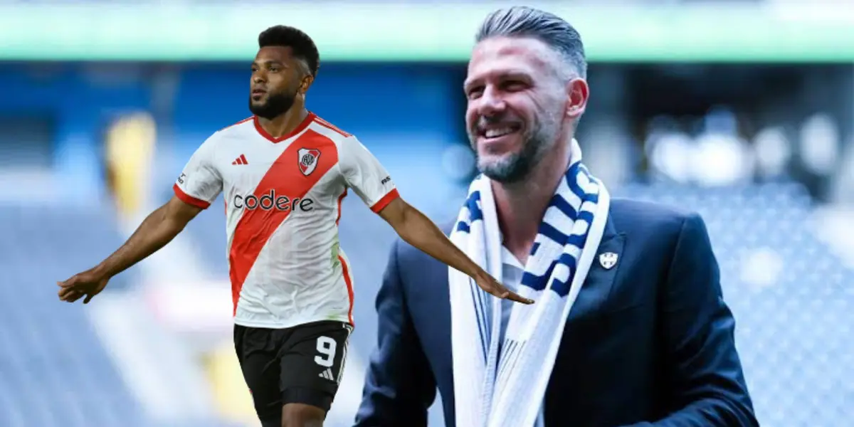 Demichelis con Rayados y Borja con River/FOTO:Futbol Total