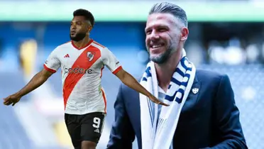 Demichelis con Rayados y Borja con River/FOTO:Futbol Total