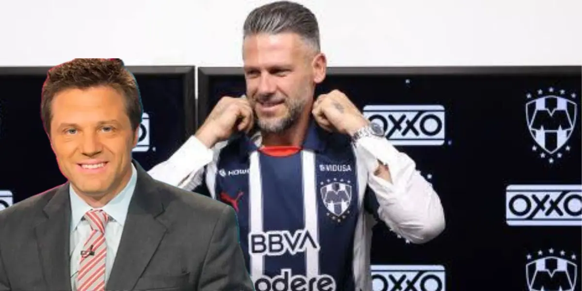Demichelis con Rayados y el Tato/FOTO: Futbol Total