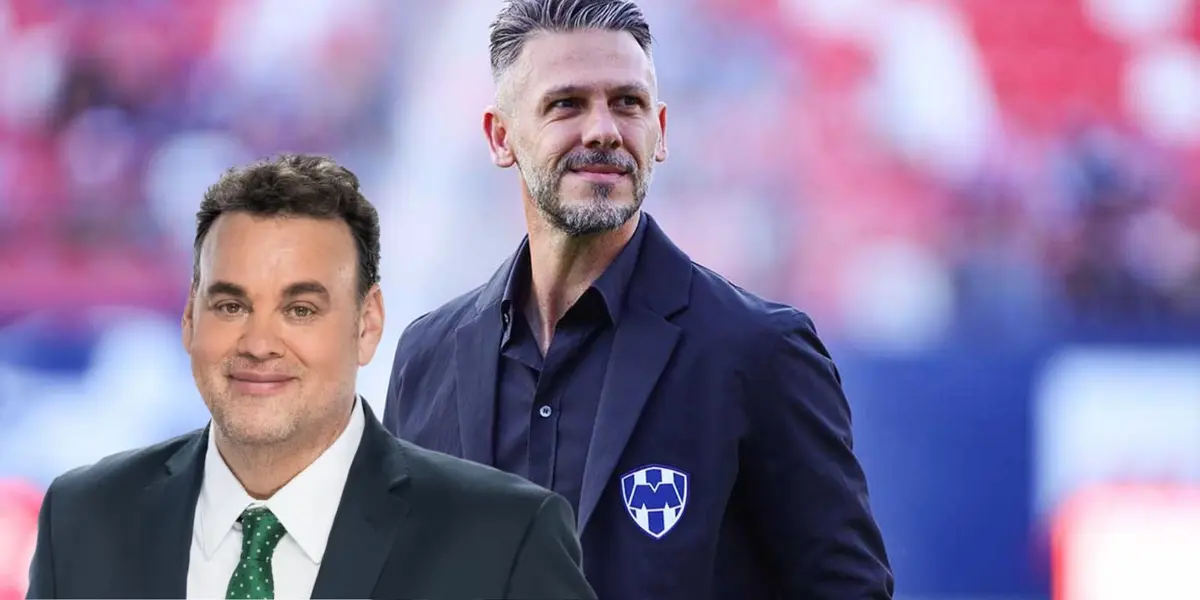 Demichelis con Rayados y Faitelson/FOTO: Dallas Morning News