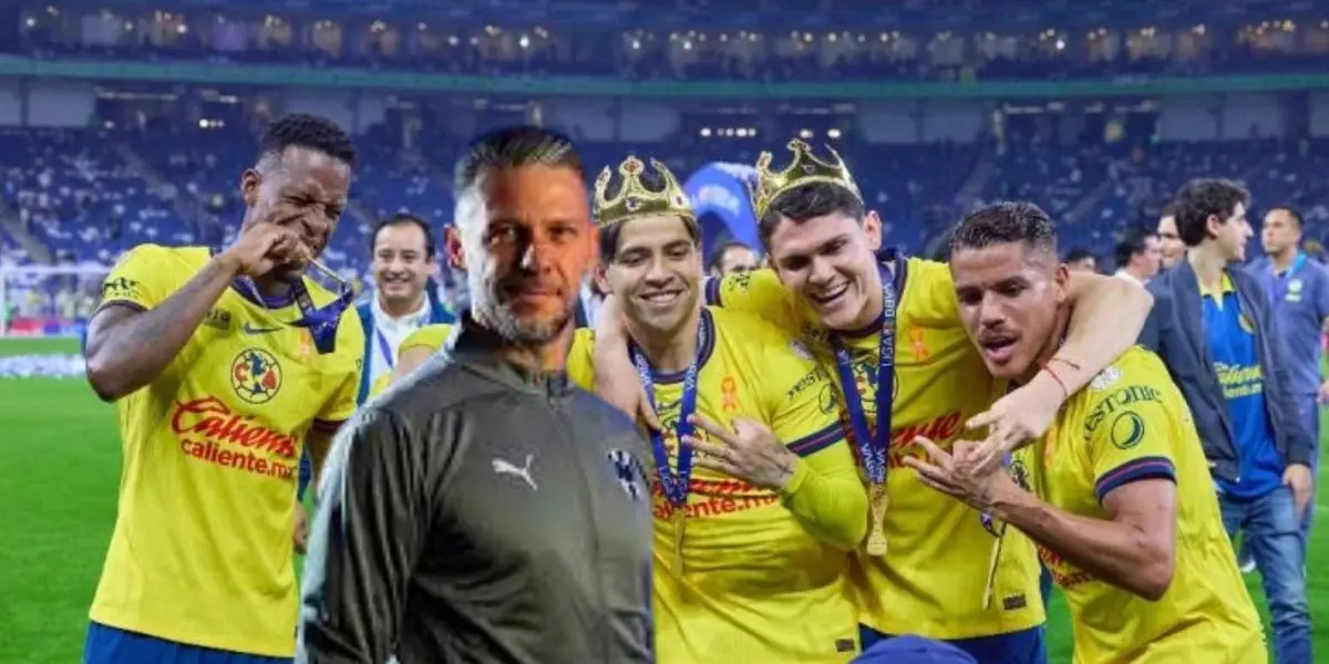 Demichelis y jugadores de América/FOTO: Mexsport