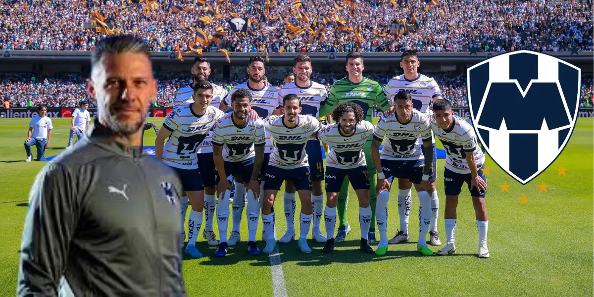 Demichelis y jugadores de Pumas/FOTO: x Pumas