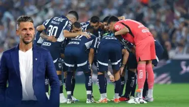 Demichelis y jugadores de Rayados/FOTO: Rayados