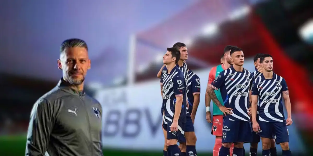 Demichelis y jugadores rayados con la liga mx/FOTO: Récord