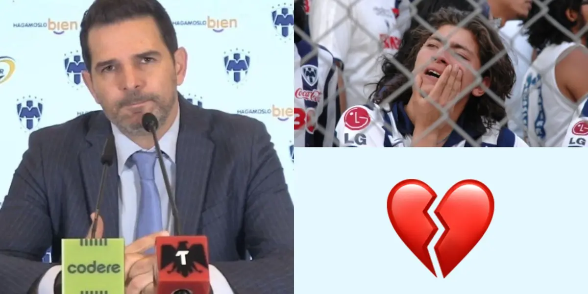 Duilio Davino se quebró, su amor por Rayados se dejó ver en su despedida