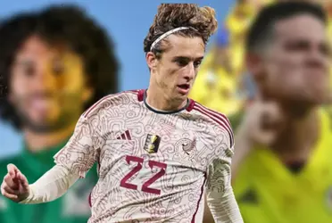 El apodo que le ponen a Jordi Cortizo de Rayados en el partido de México vs Colombia
