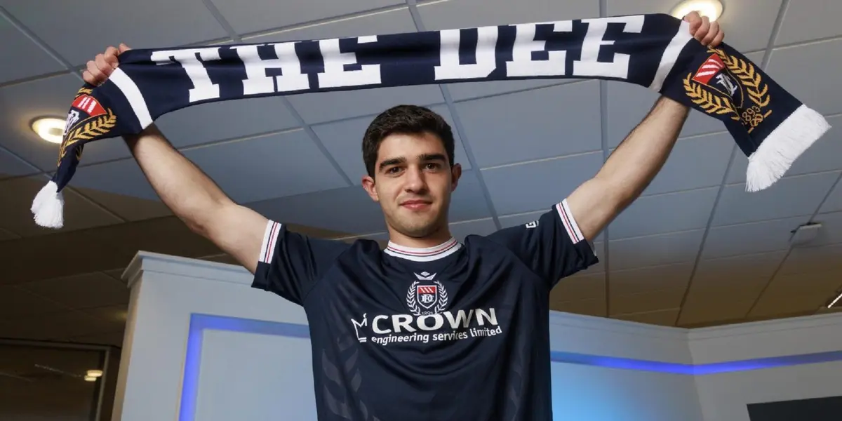 el canterano de Monterrey tuvo su presentación con el Dundee FC