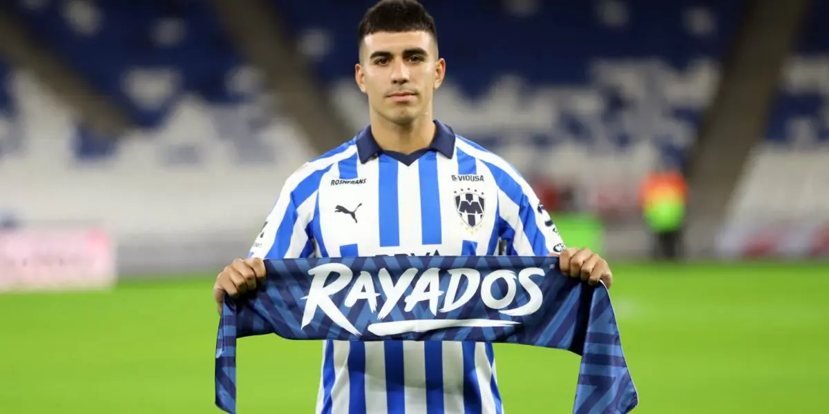 El "Corcho" durante su presentación con rayados / Foto: MedioTiempo