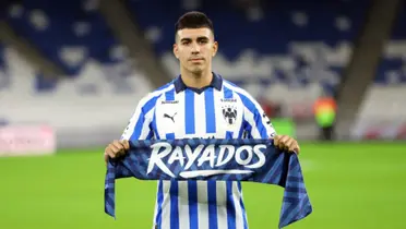 El "Corcho" durante su presentación con rayados / Foto: MedioTiempo