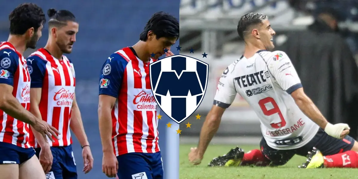 El delantero de los Rayados del Monterrey, Germán Berterame le da una lección a Chivas