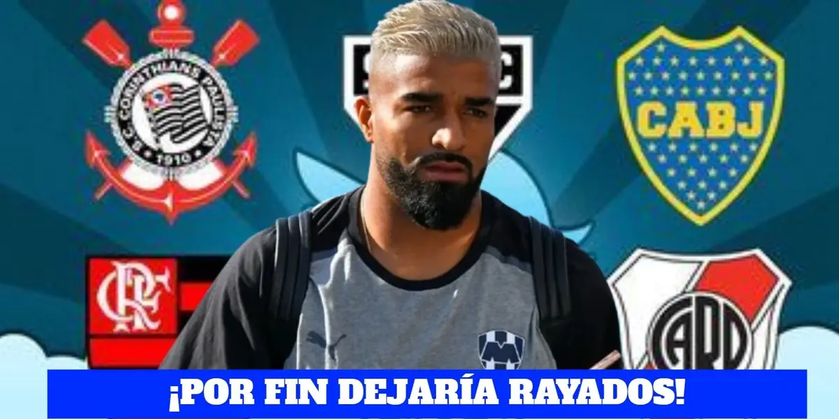 El equipo al que podría salir Rodrigo Aguirre tras ser separado de Rayados