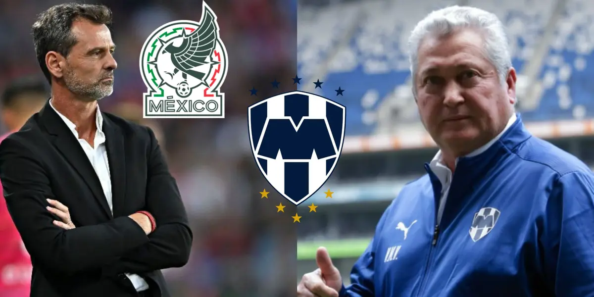 El equipo de Rayados y su director técnico, Vucetich, le da una lección a Cocca de Tigres
