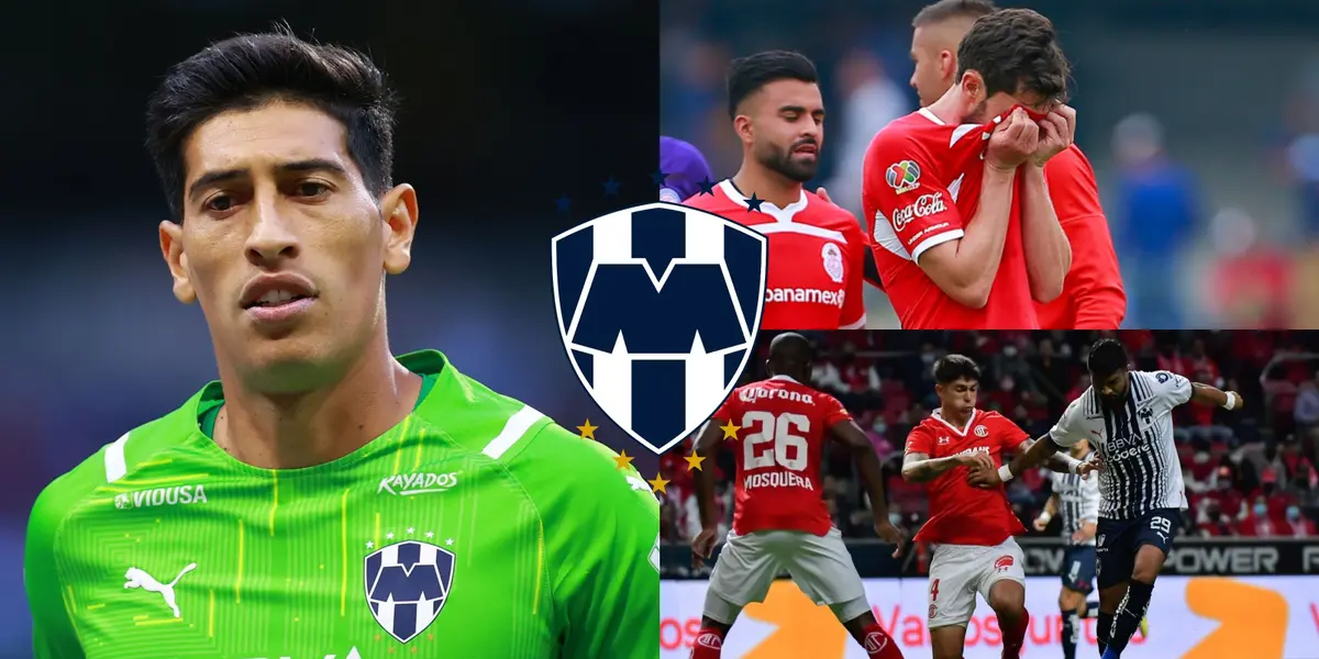 El portero de los Rayados del Monterrey, Esteban Andrada, tendría un plan ante Toluca