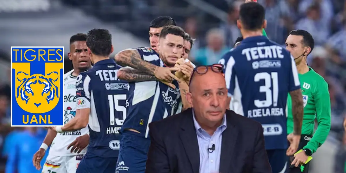 Expulsión de Ocampos, Bomba Eodriguez y escudo de Tigres/FOTO: Récord