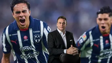 Faitelson con jugadores de Rayados/FOTO: Récord