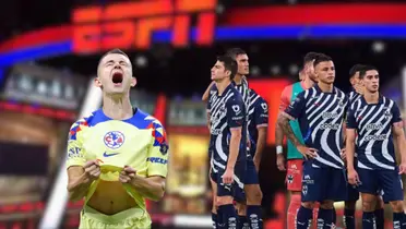 Fidalgo y jugadores de Rayados en ESPN/FOTO: ESPN