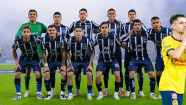 Fidalgo y jugadores de Rayados/FOTO: X Rayados