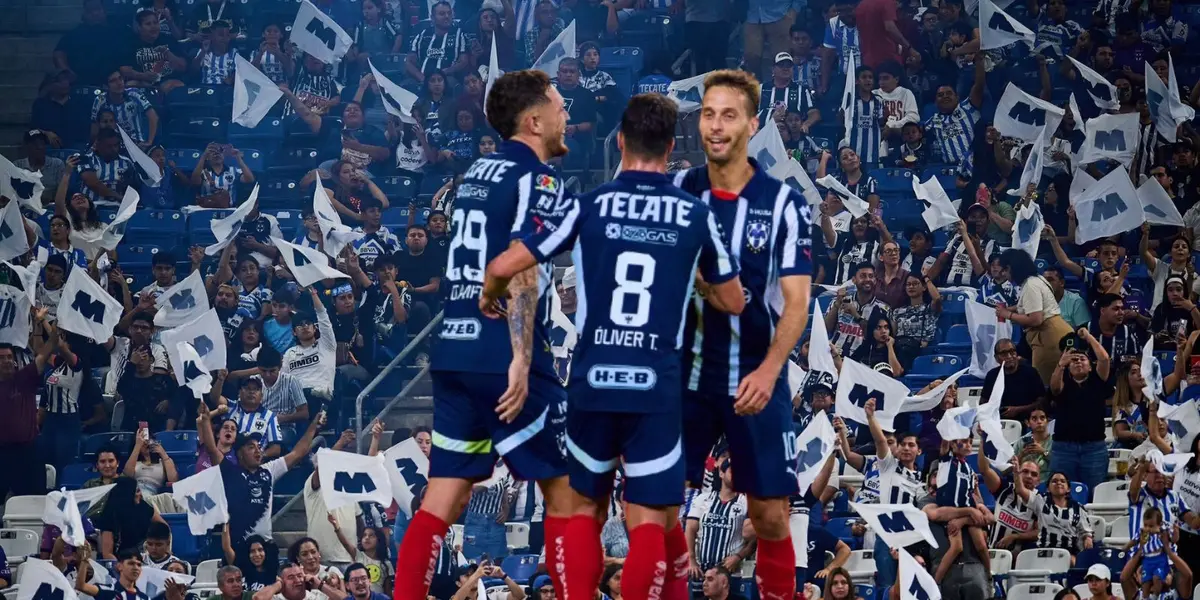 Figuras de Rayados con la afición/FOTO: Fútbol Total