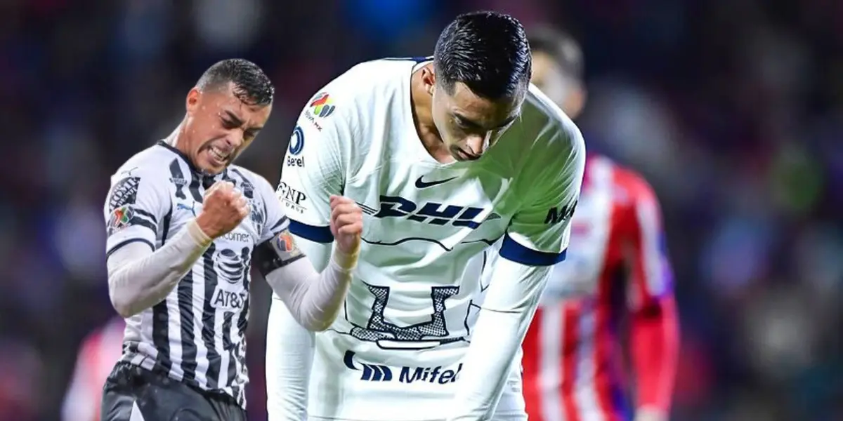 Funes Mori con Rayados y con Pumas/FOTO: Marca