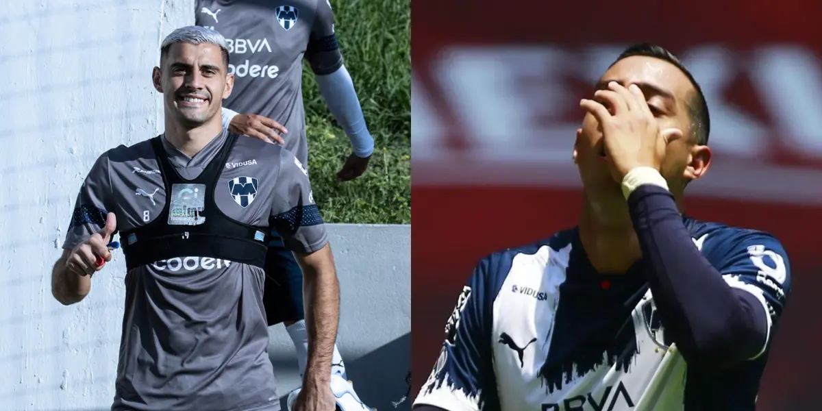 Germán Berterame ya entrenó con Rayados y se declara listo para ver minutos ante América