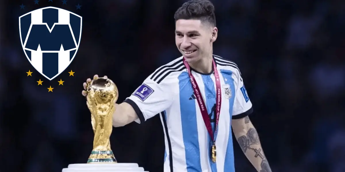 Gonzalo Montiel celebrando la Copa del Mundo en Qatar 2022 / Foto: X