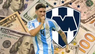Gonzalo Montiel con Argentina y Rayados/FOTO: Goal