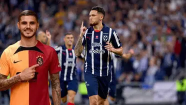 Icardi con jugadores de Rayados/FOTO: El Telegráfo