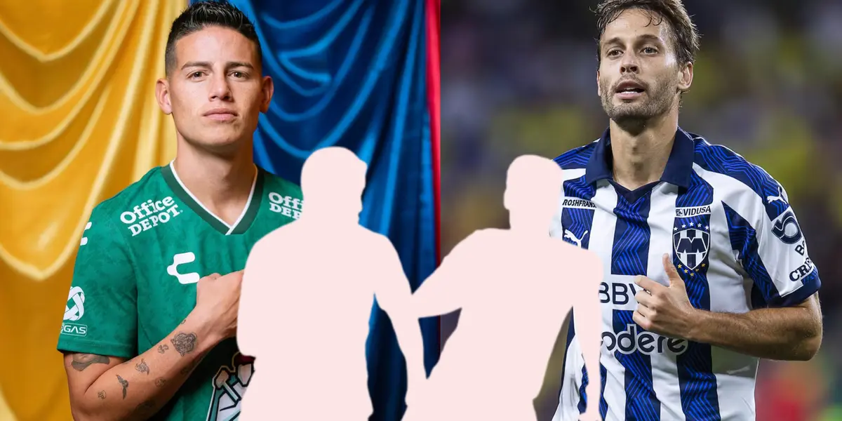 James Rodríguez de León y Sergio Canales de Rayados - Foto: Captura de pantalla