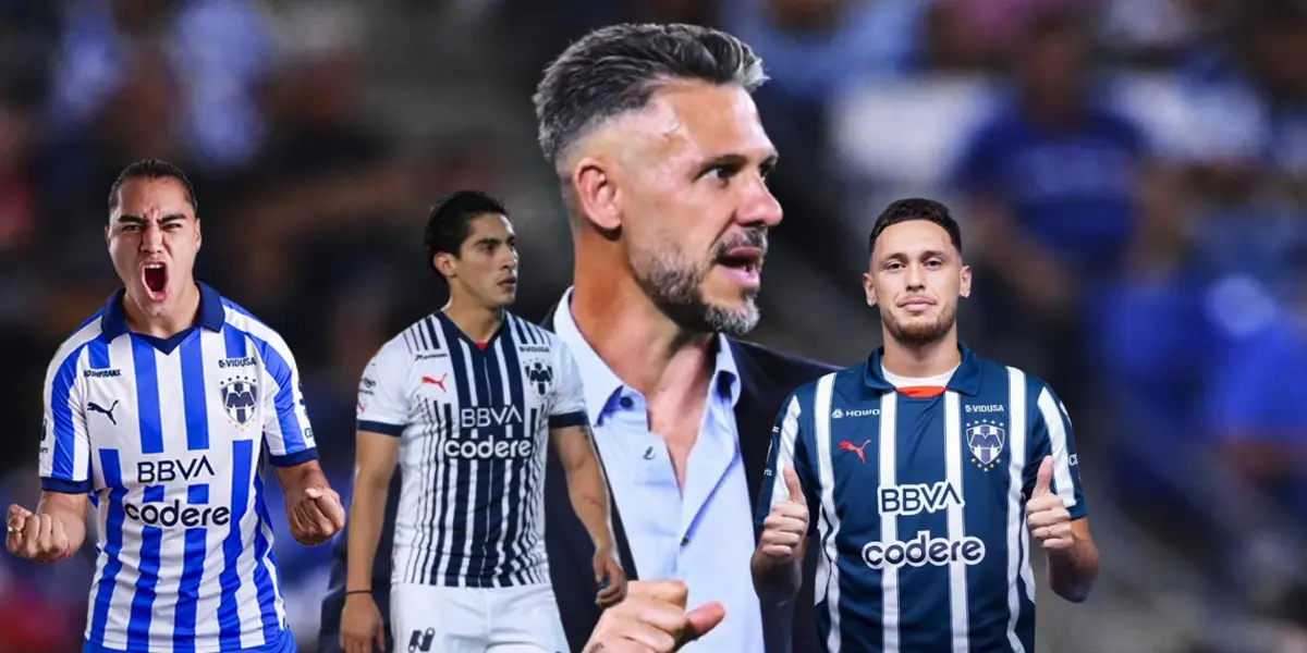 Jugadores de Rayados con Demichelis/FOTO: Rayados