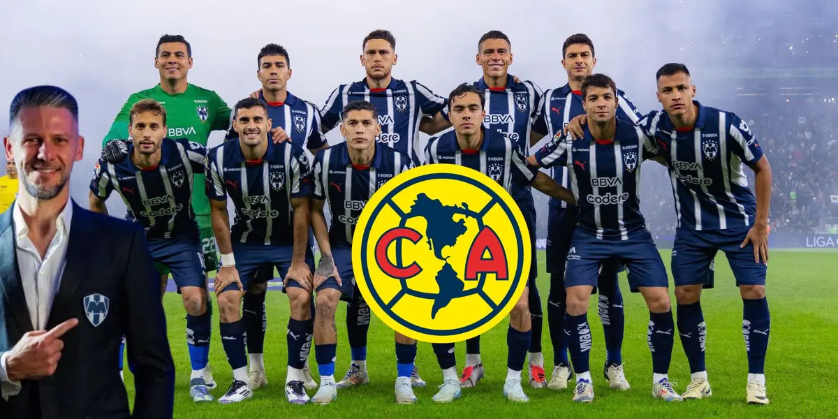 Jugadores de Rayados con Demichelis/FOTO: Rayados